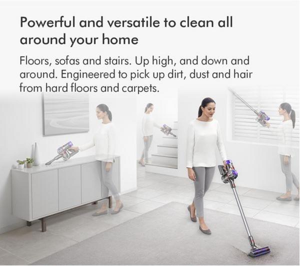 Dyson V8 Advanced cordless stick vacuum cleaner (Silver/Nickel)