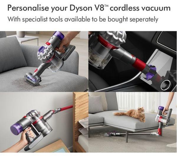 Dyson V8 Advanced cordless stick vacuum cleaner (Silver/Nickel)